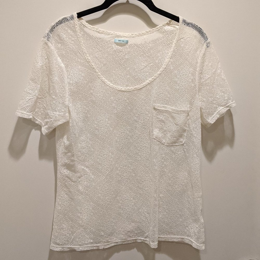 Kimchi Blue Cream Lace T-shirt